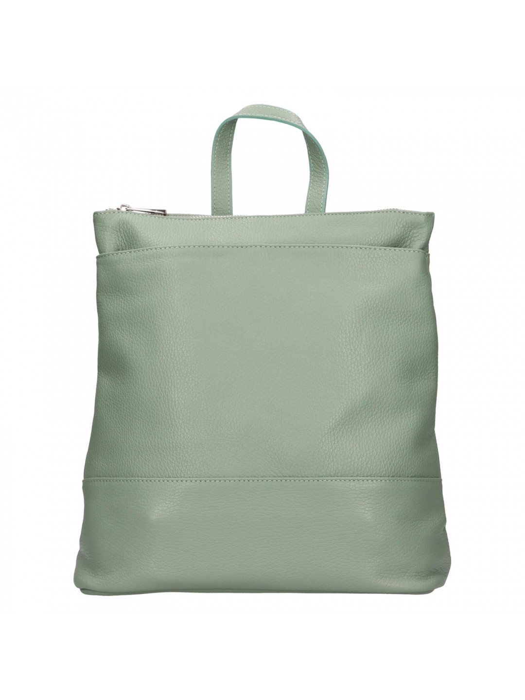 Dámský kožený batoh Italia Duponte – zelená